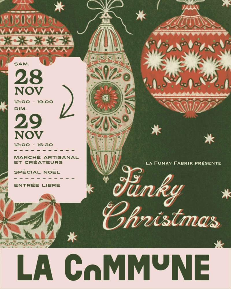 Funky Fabrik — marché de Noël artisanal